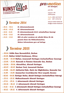 Terminübersicht promotion 2014:2015